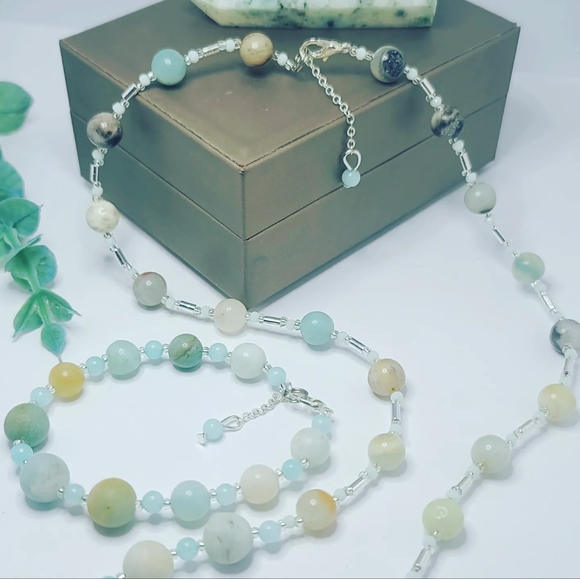 Amazonite necklace - Picture 6 of 6